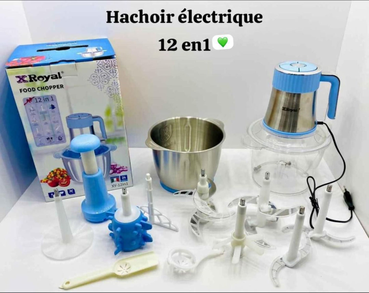 Le Hachoir 12 en 1 qui révolutionne votre cuisine – Rapide, Puissant et Multifonction