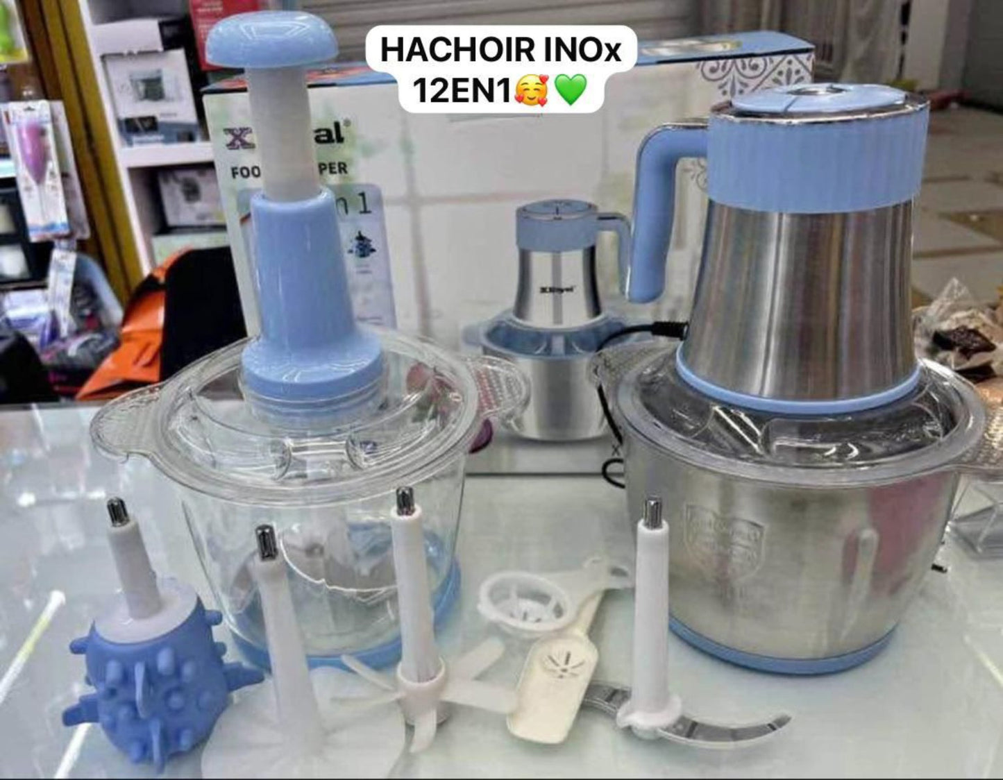 Le Hachoir 12 en 1 qui révolutionne votre cuisine – Rapide, Puissant et Multifonction