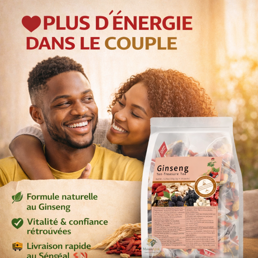 Thé Ginseng 10 Trésors – Vitalité Naturelle | 30 Sachets Premium
